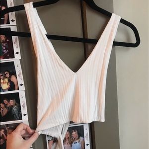 lulus tie back crop top
